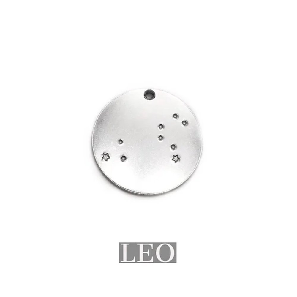 LEO constellation pendant - hand stamped